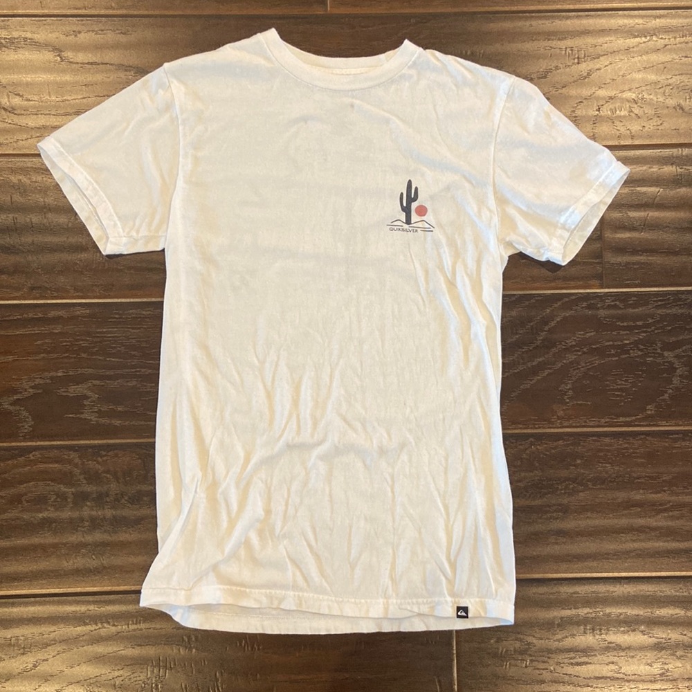 QuickSilver Cactus White Tee